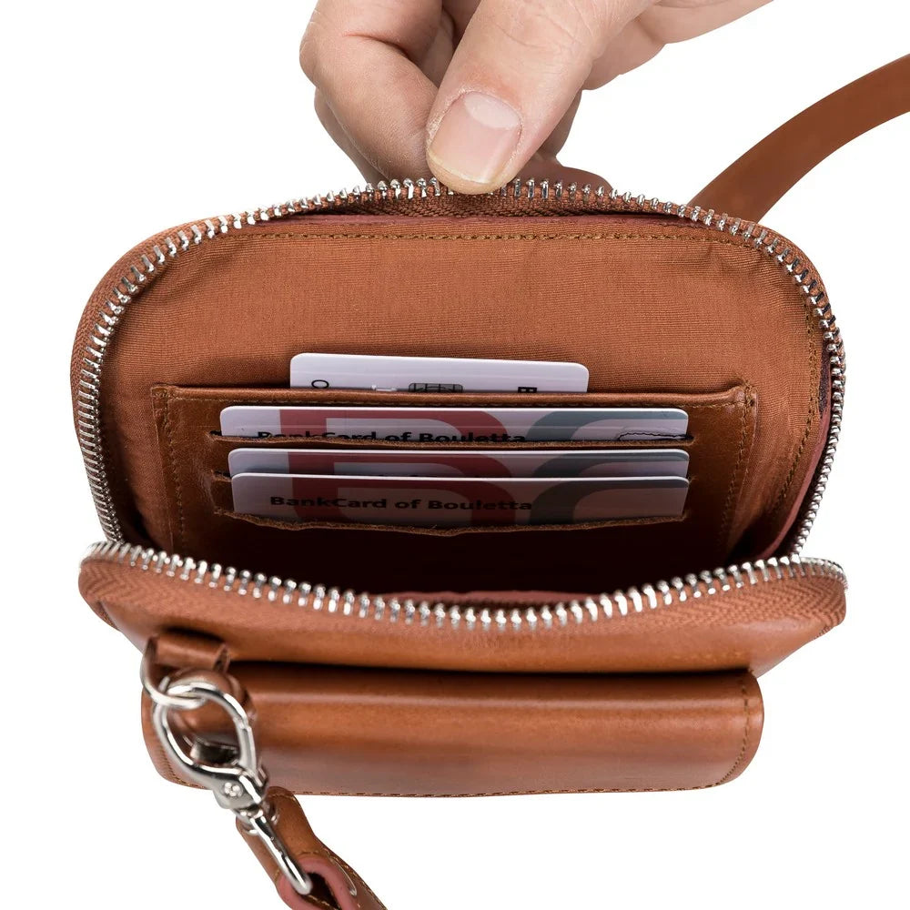 Leather Crossbody Phone Bag – Full-grain leather – view 22