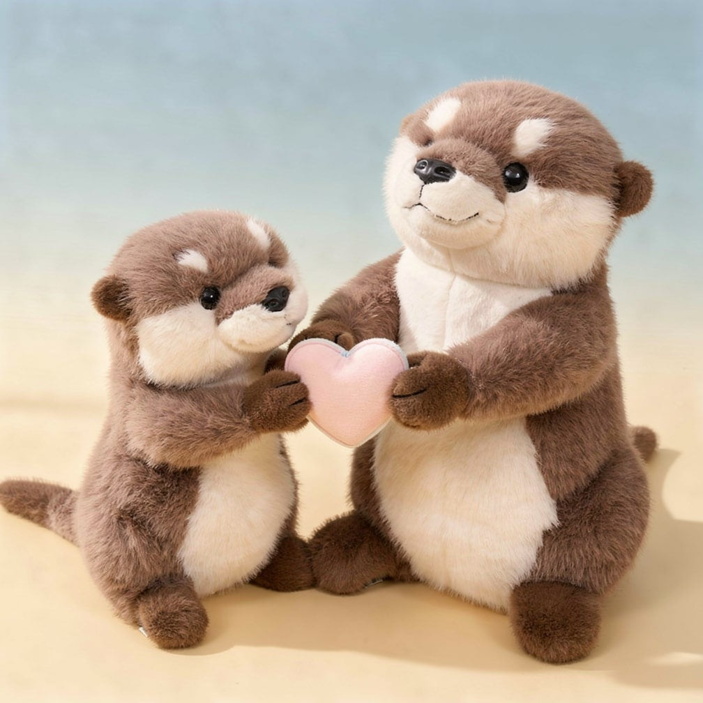 Otter soft toy with magnetic paws - 35 cm