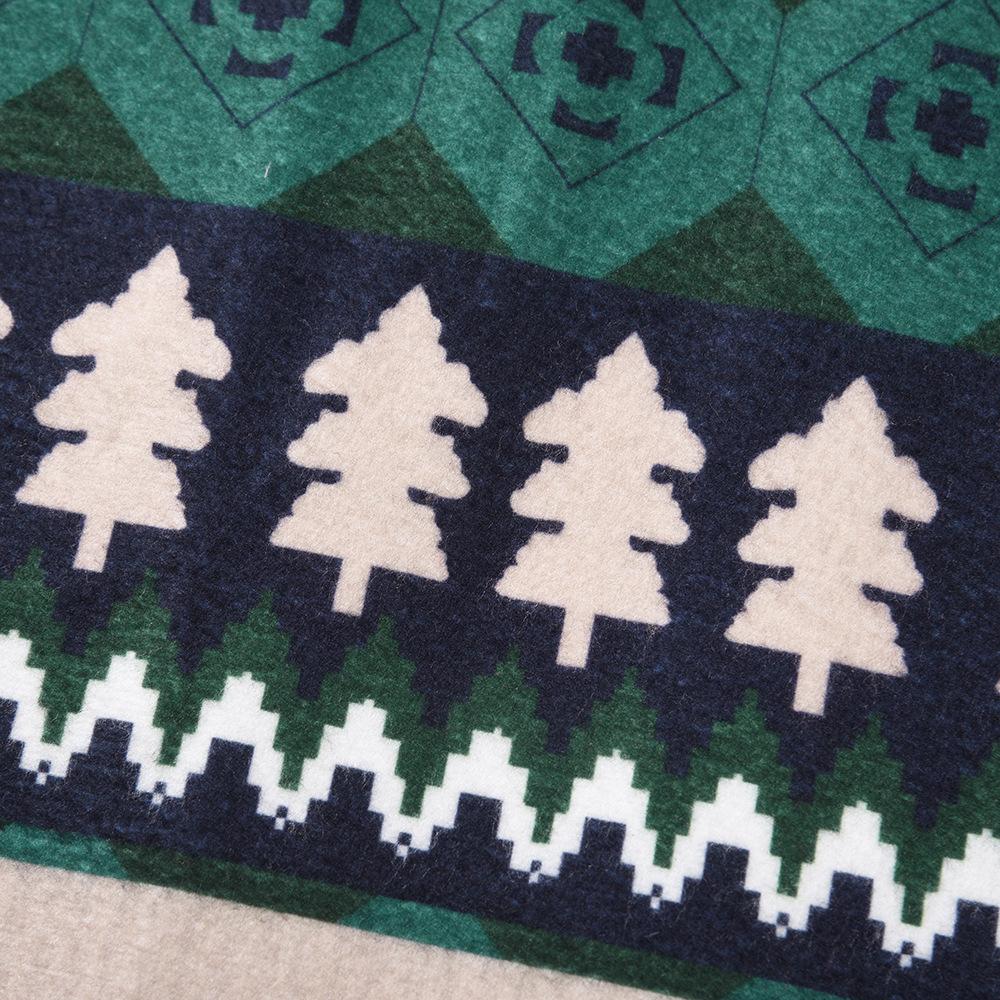 Women's oversized Fair Isle Christmas jumper with plain sleeves