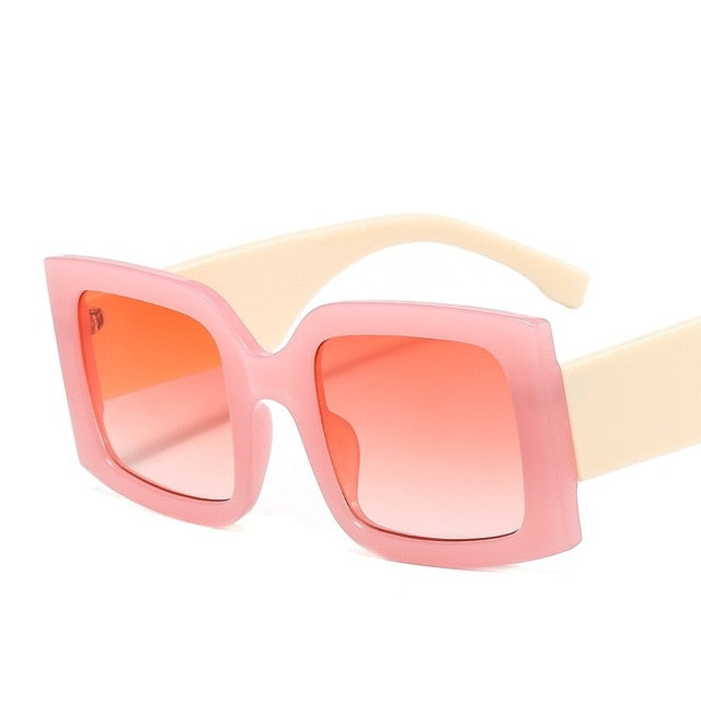 Women's Riley Square Sunglasses – Elegant UV400 Style – back view