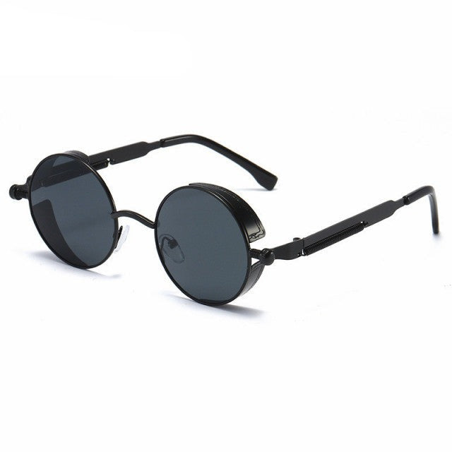 Unisex Steampunk Sunglasses – Metal Frame Festival Retro – front view