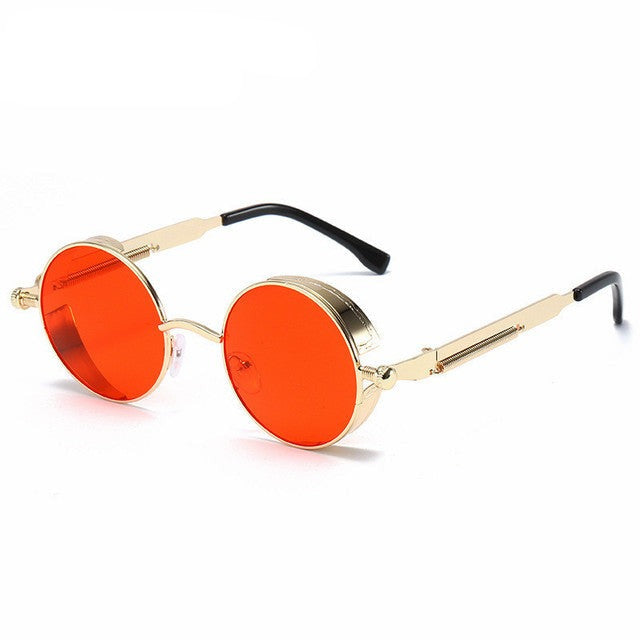 Unisex Steampunk Sunglasses – Metal Frame Festival Retro – full length view