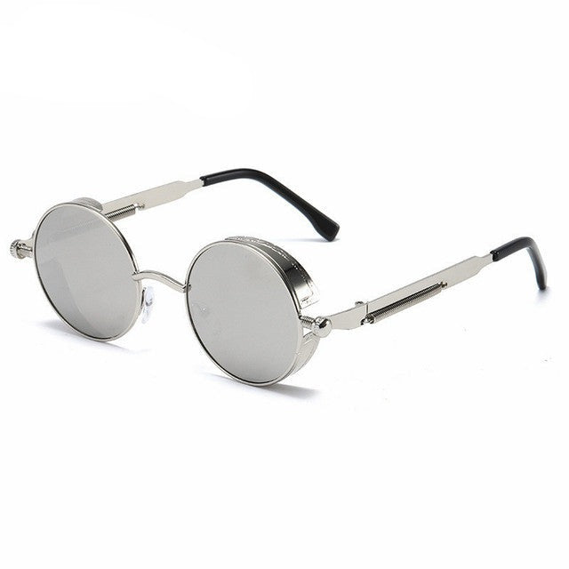 Unisex Steampunk Sunglasses – Metal Frame Festival Retro – lifestyle shot