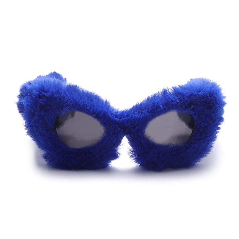 Women's Fur Frame Sunglasses – Fashion Statement Everyday – lifestyle shot