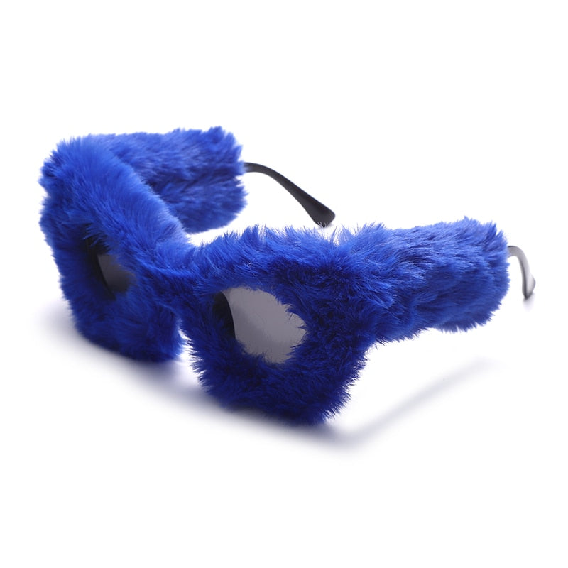 Women's Fur Frame Sunglasses – Fashion Statement Everyday – full length view