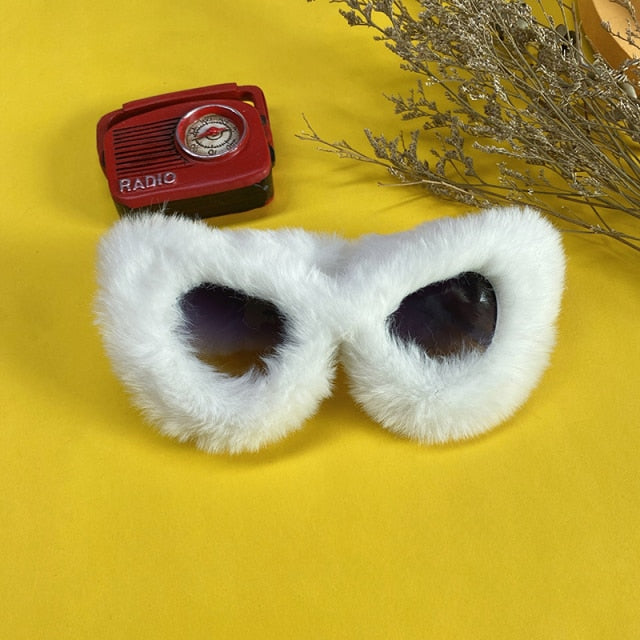 Women's Fur Frame Sunglasses – Fashion Statement Everyday – side view