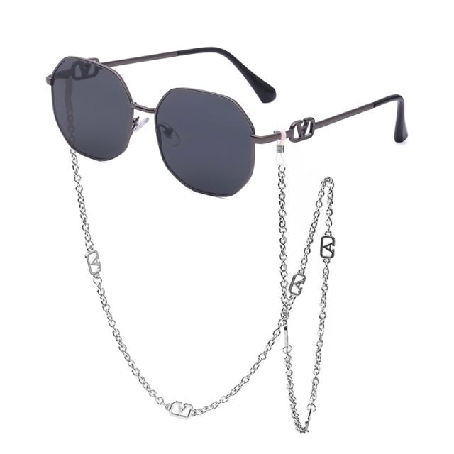 Women's Retro Sunglasses – UV400 Polycarbonate Leisure – back view