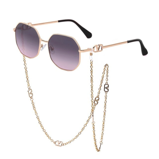 Women's Retro Sunglasses – UV400 Polycarbonate Leisure – side view