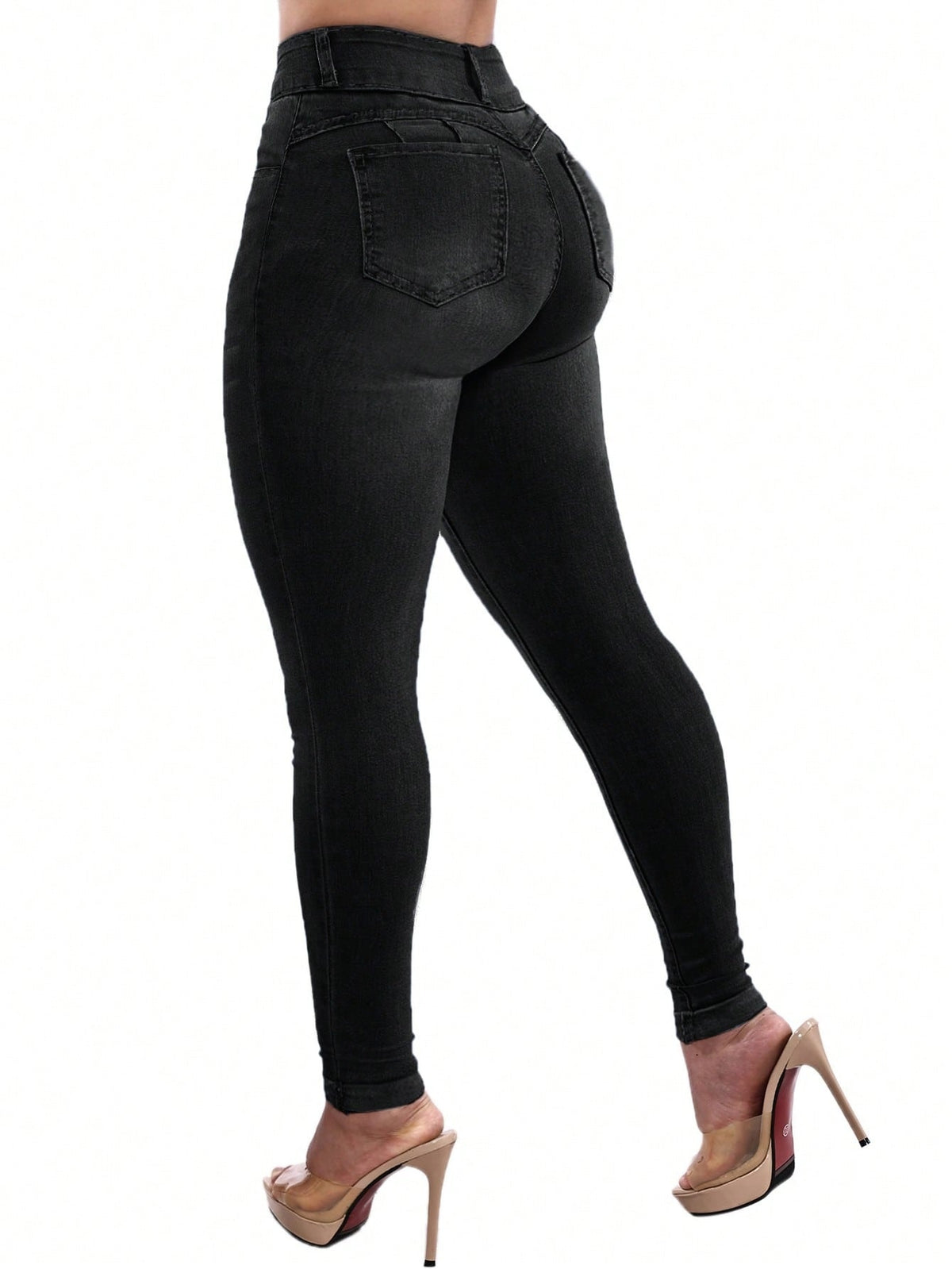 Push up jeans for women with a high waist and skinny leg - view 15
