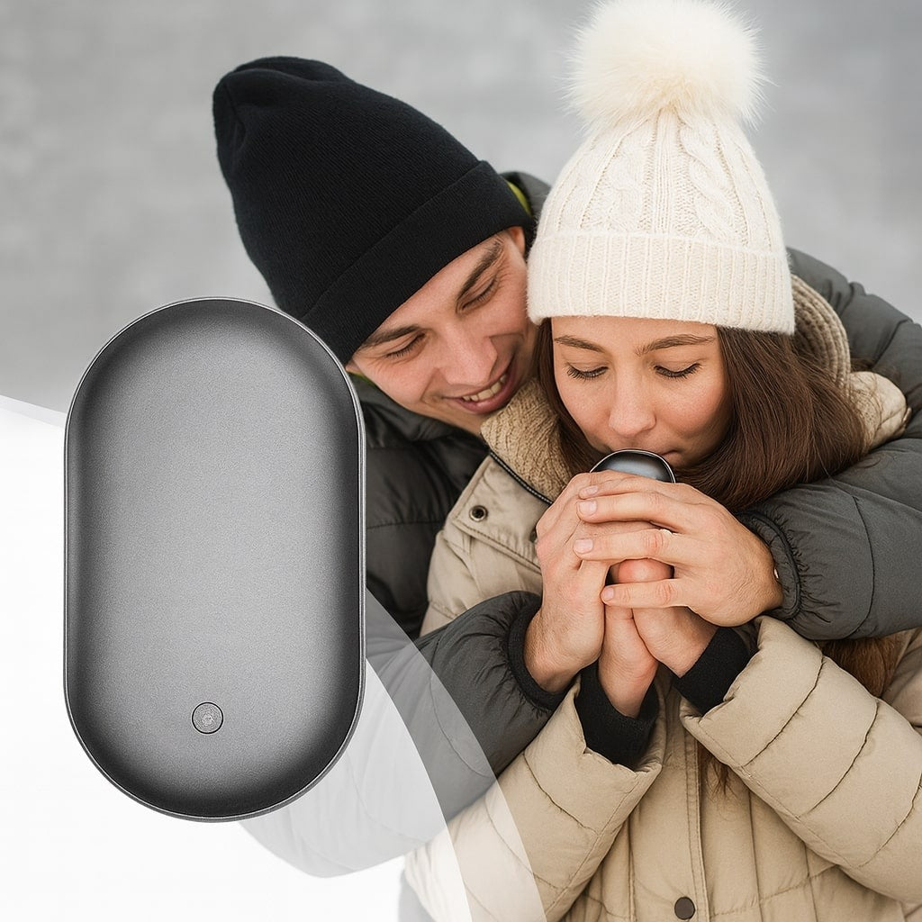 Rechargeable hand warmer with power bank and 3 heat settings - view 3