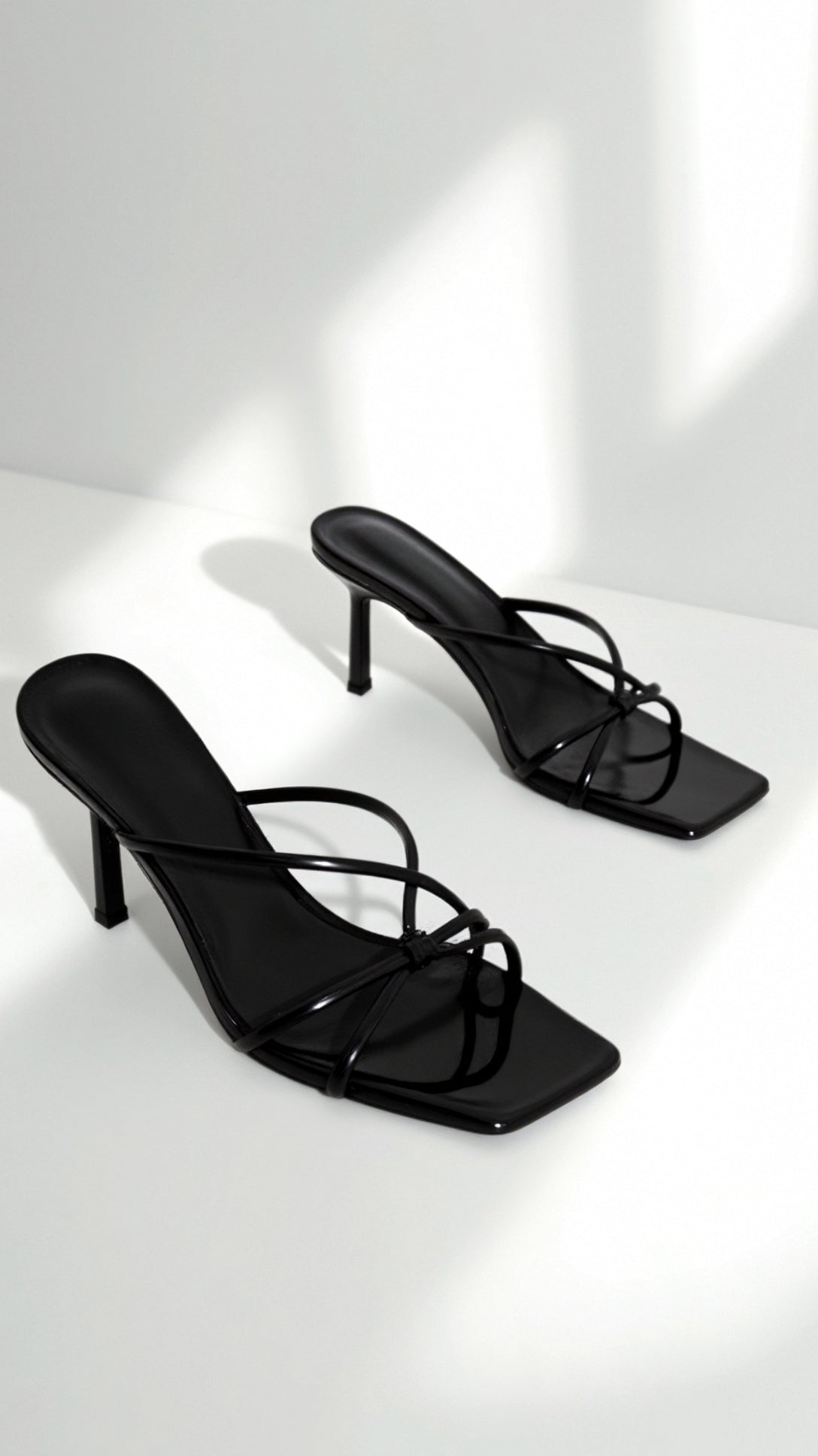 Women's Knotted Strap Slip-On Mules - product view | SAINT DOR