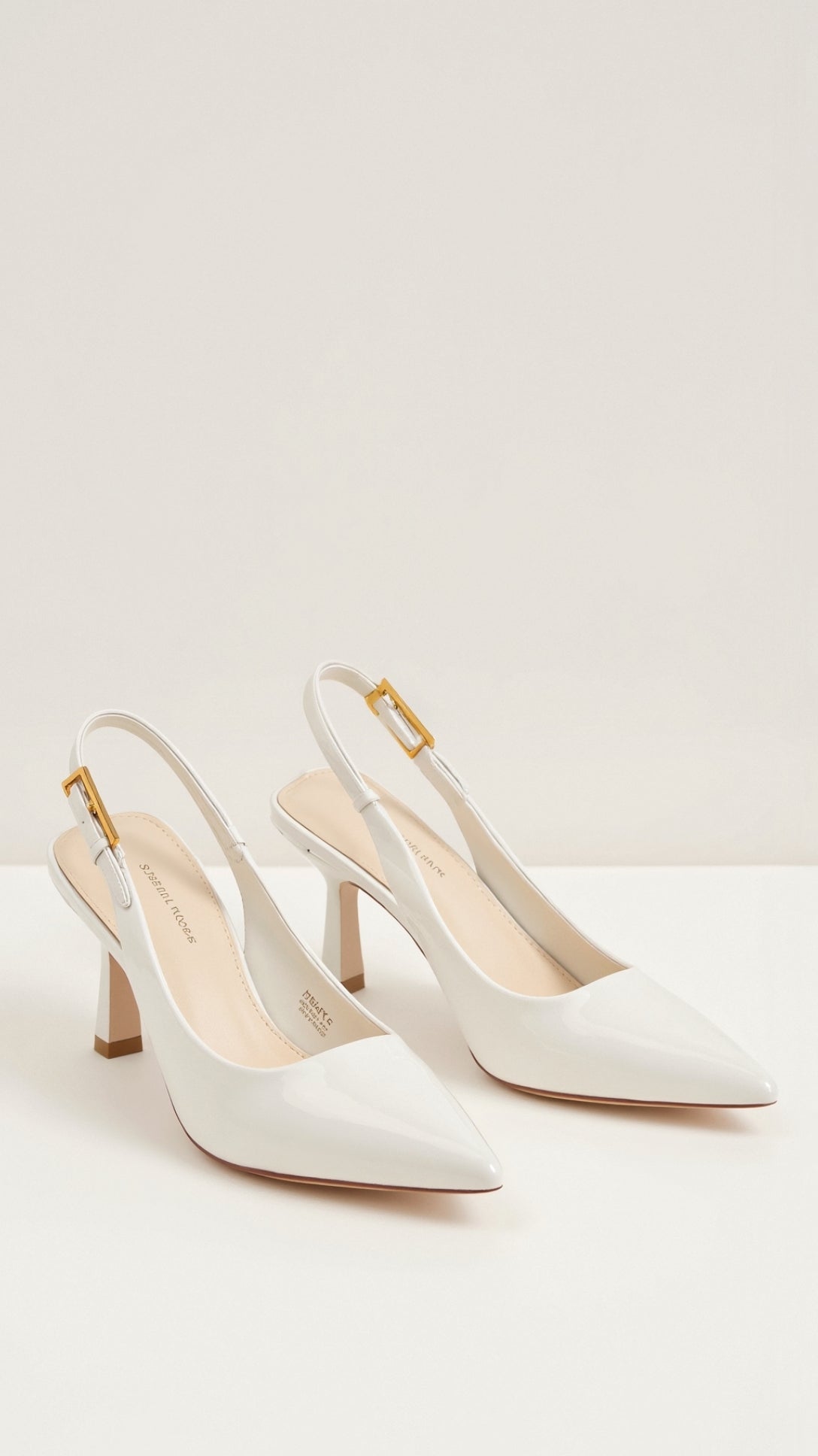 Women's Low Heel Slingback Court Shoes - product view | SAINT DOR