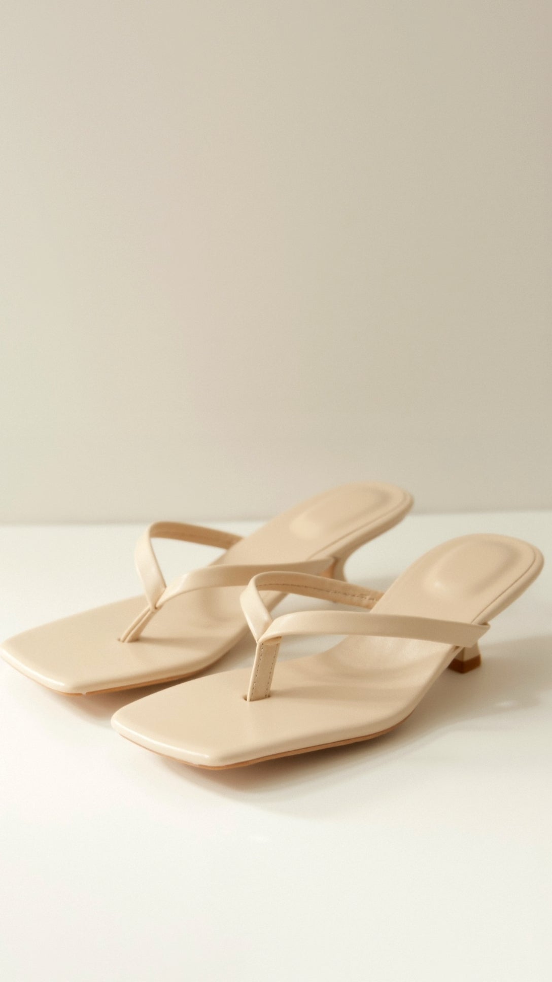 Women's Toe Post Kitten Heel Sandals - product view | SAINT DOR
