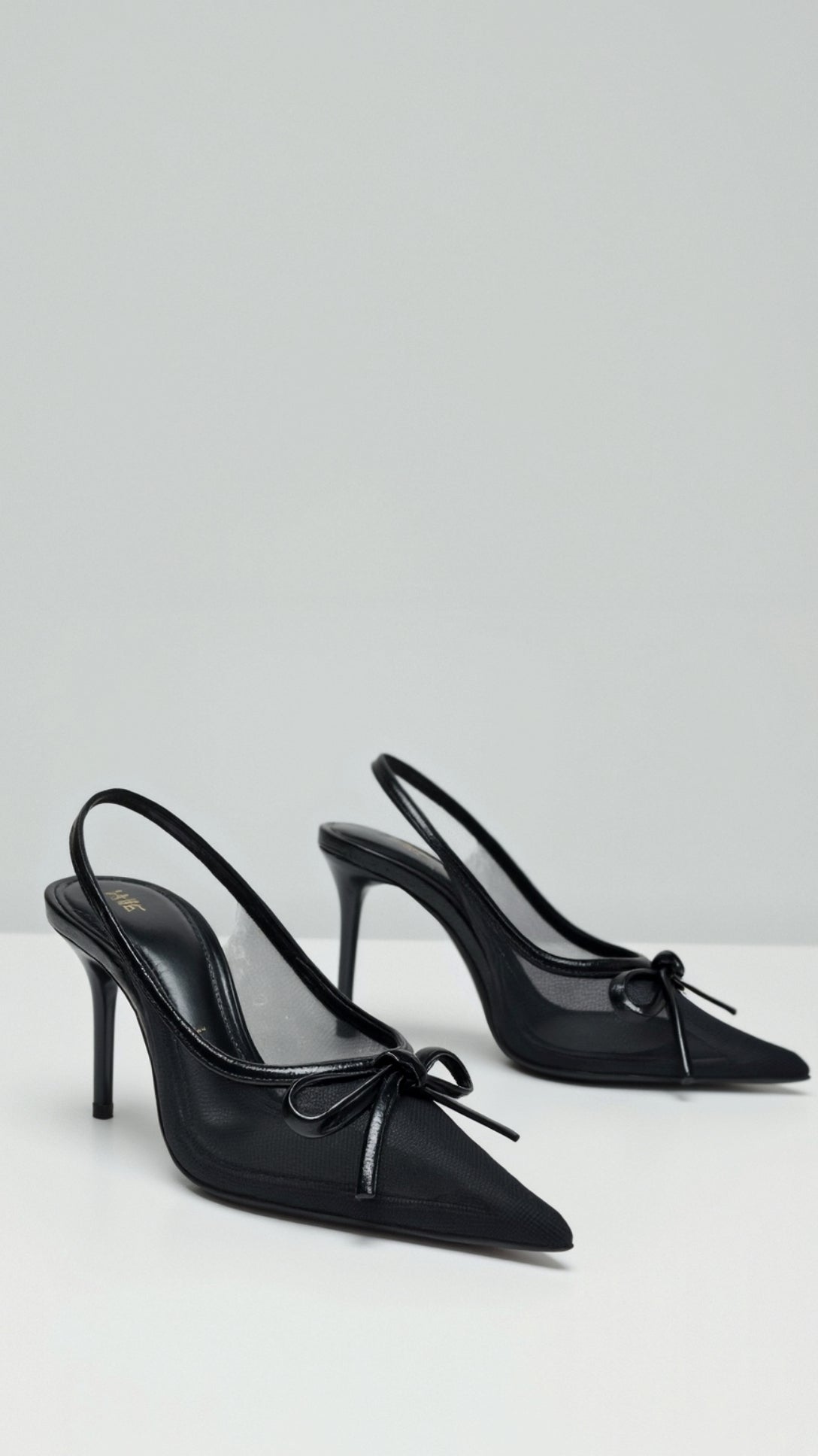 Women's Mesh Slingback Court Shoes - detail view | SAINT DOR