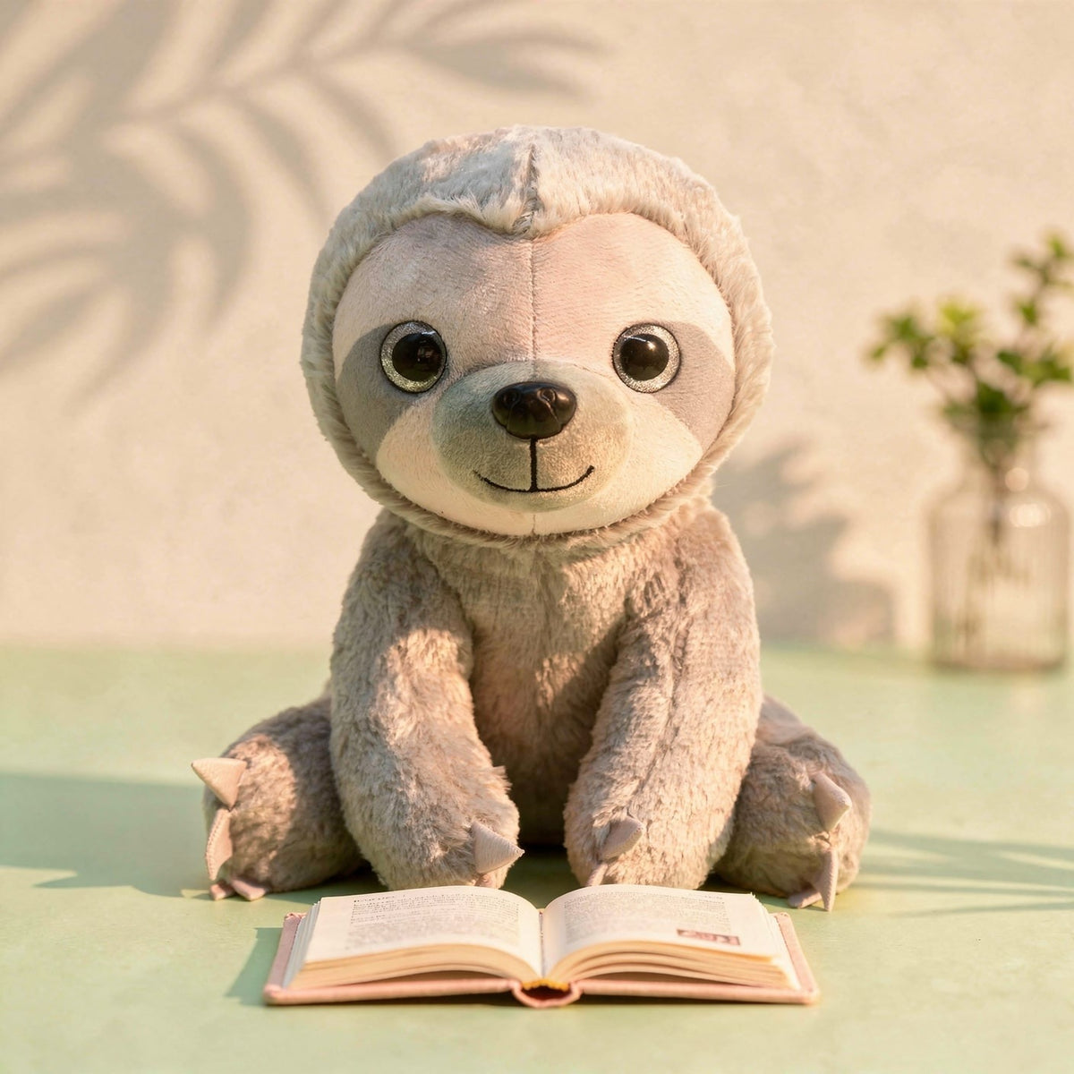 25 cm sloth soft toy with soft claws - view 6