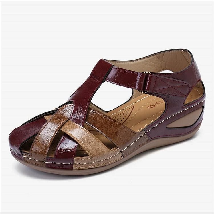 Women's leather orthopaedic sandals – Saint Dor UK – front view