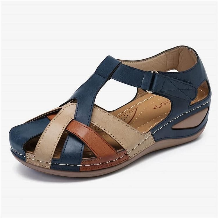 Women's leather orthopaedic sandals – Saint Dor UK – angle view