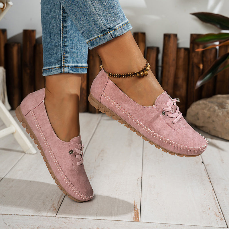 Soft Faux Leather Flat Loafers — view 3