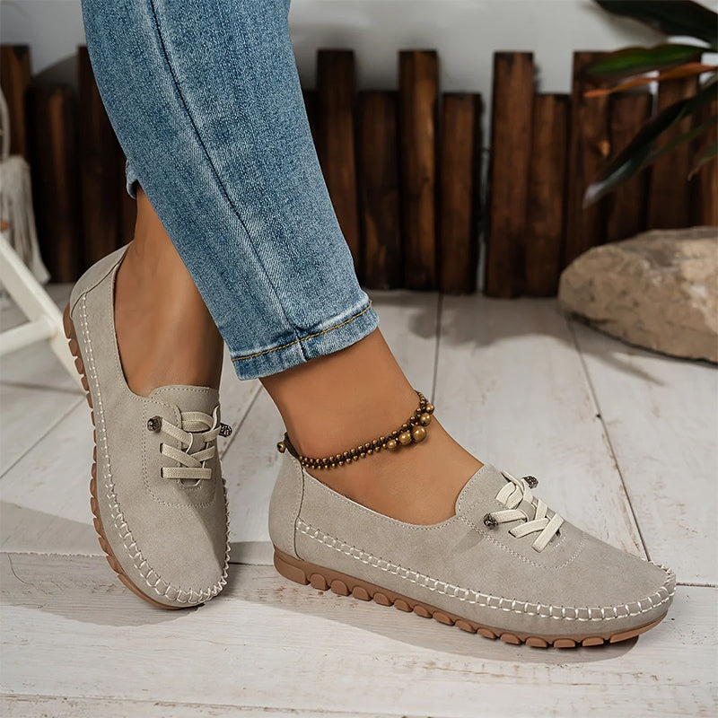 Soft Faux Leather Flat Loafers — view 7