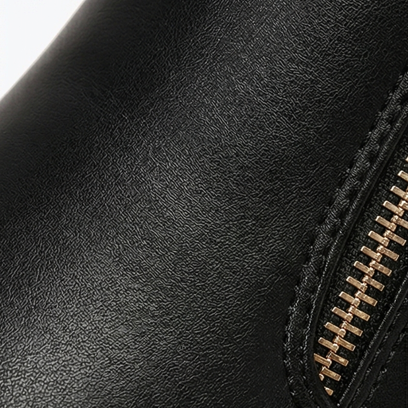 Women's side zip platform ankle boots - detail