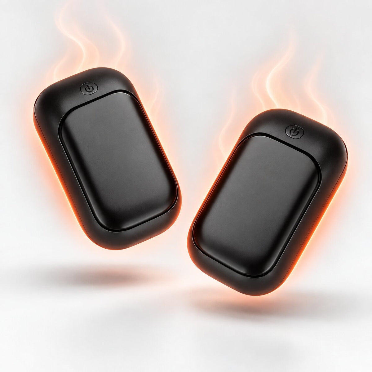 Rechargeable 2-in-1 hand warmer in two halves, one for each hand