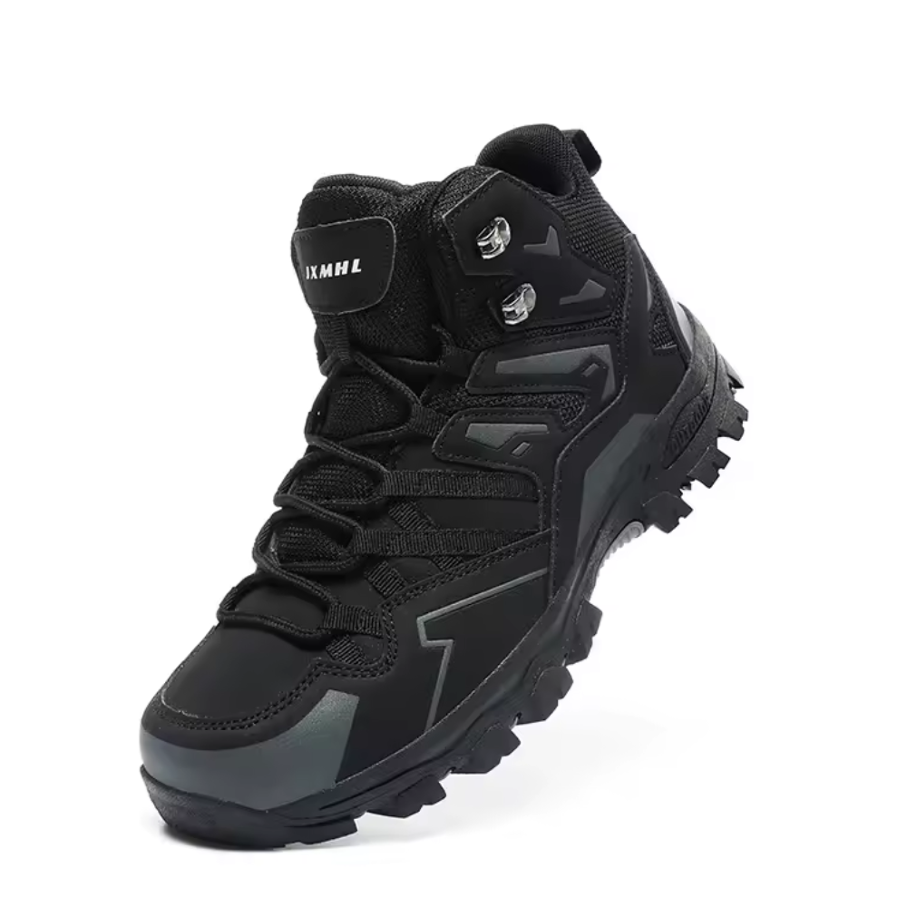 Unisex mid-cut hiking shoes with a deep lug sole