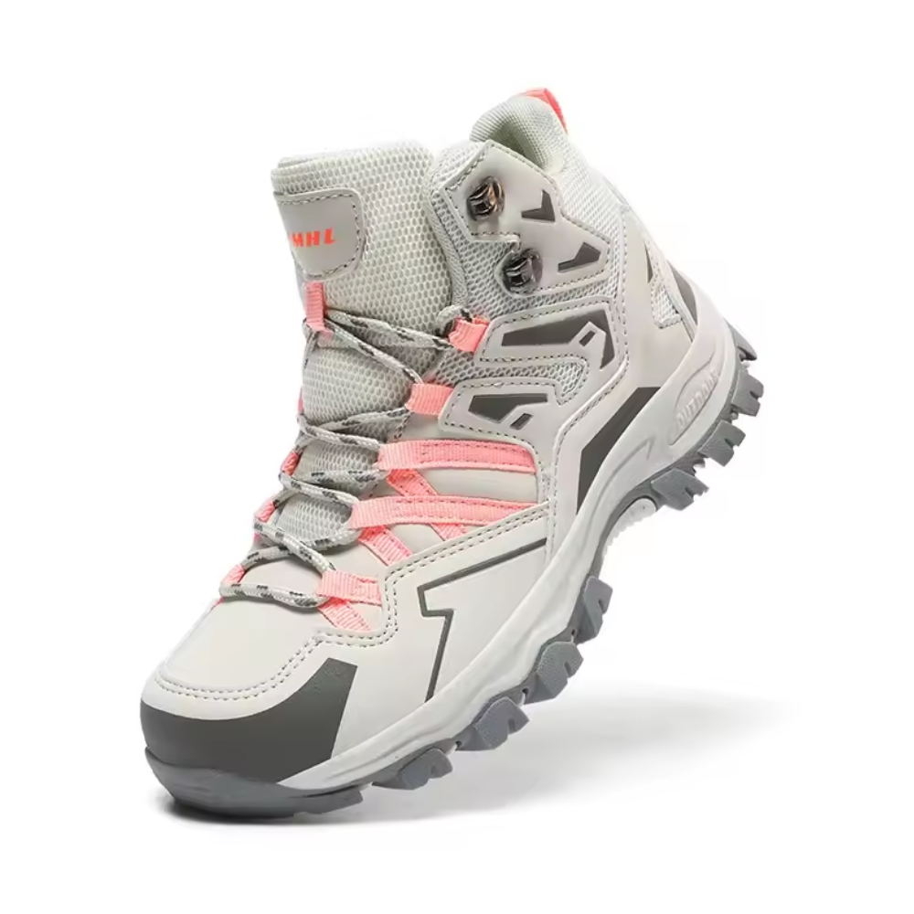 Unisex mid-cut hiking shoes with a deep lug sole