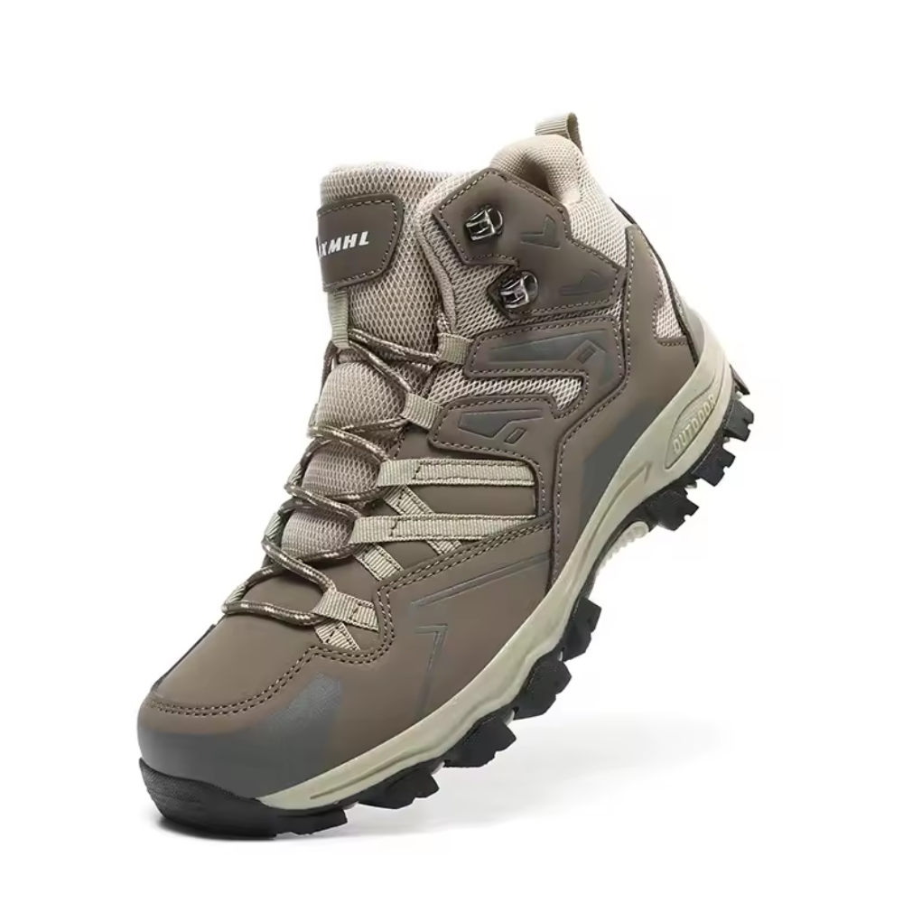 Unisex mid-cut hiking shoes with a deep lug sole
