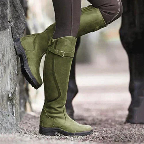 Women's Shoes - Waterproof Thermal Boots in Groen