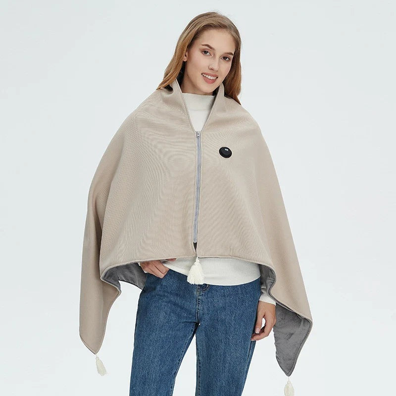 Wearable electric blanket with a zip and USB connection - view 4