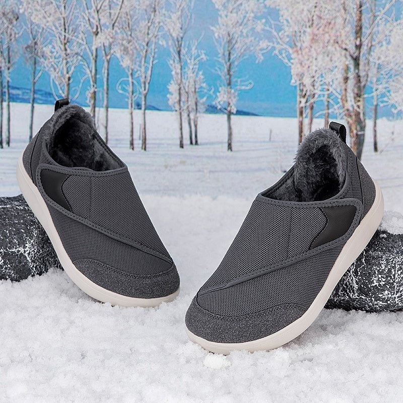 Wide fit shoes with a touch-fastening flap, extra wide toe box and plush lining - view 16