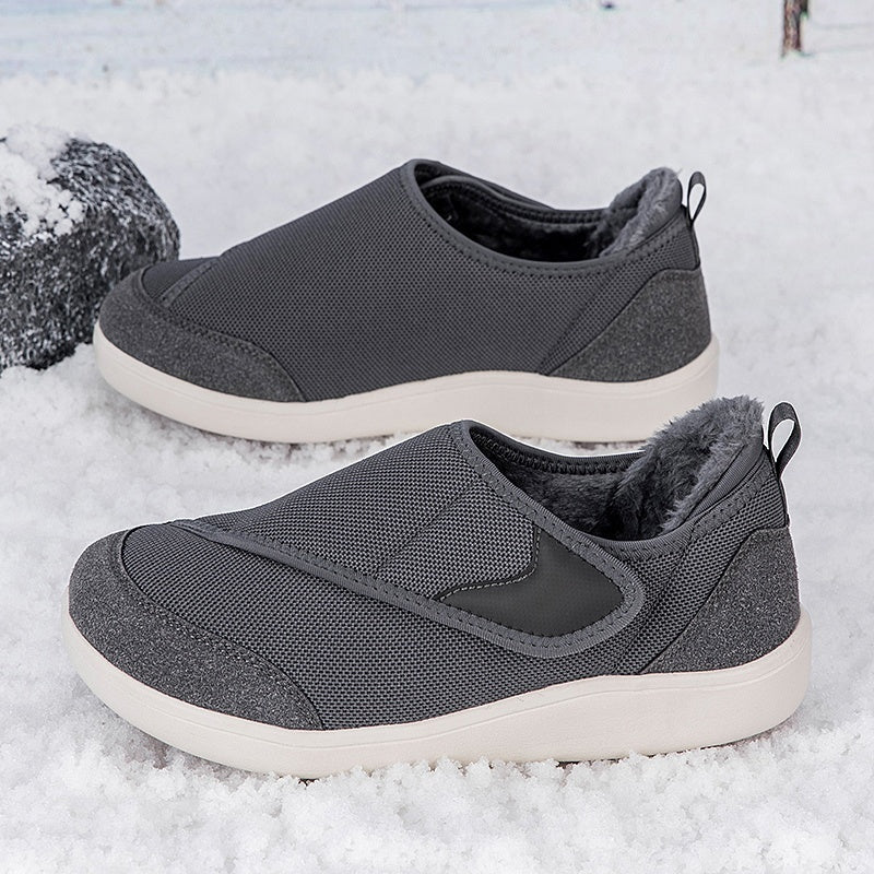 Wide fit shoes with a touch-fastening flap, extra wide toe box and plush lining - view 17