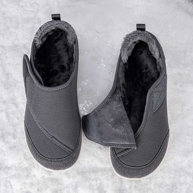 Wide fit shoes with a touch-fastening flap, extra wide toe box and plush lining - view 6