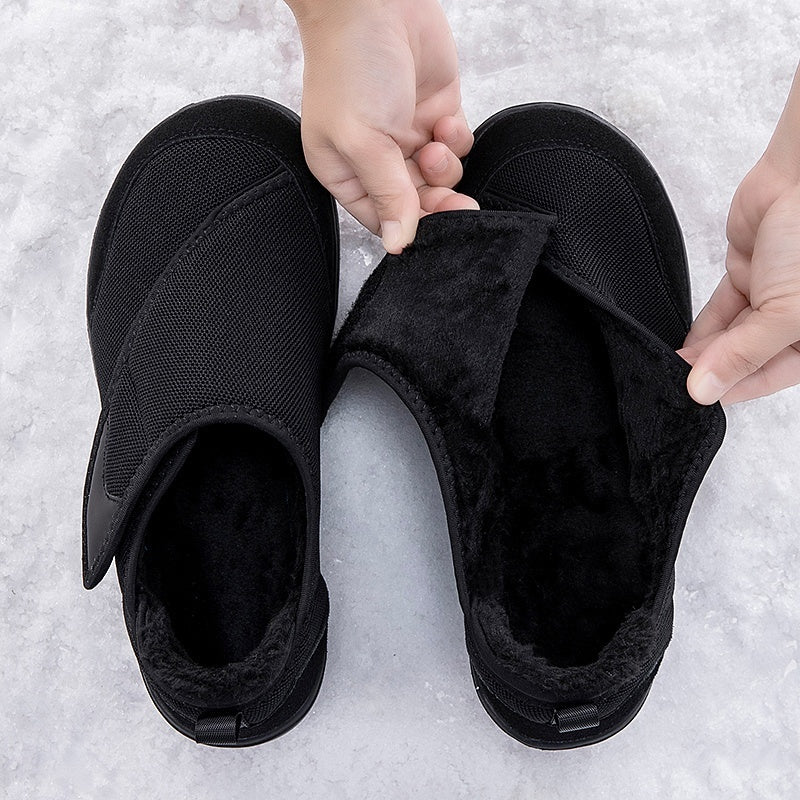 Wide fit shoes with a touch-fastening flap, extra wide toe box and plush lining - view 9